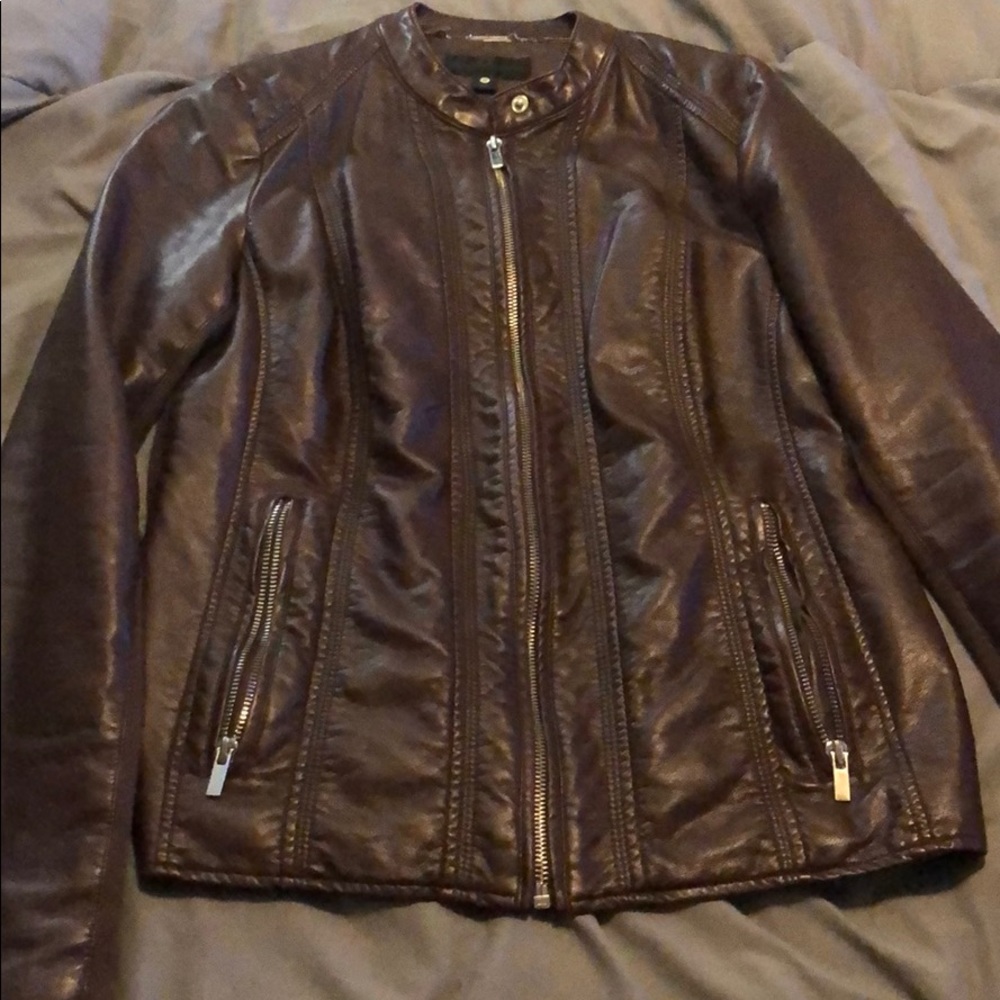 Brown leather Jacket